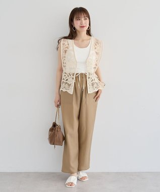 Green Parks ・ＥＬＥＮＣＡＲＥ　ＤＵＥ　２ｗａｙレースベスト Off White