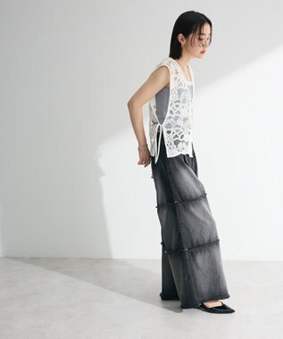 Green Parks ・ＥＬＥＮＣＡＲＥ　ＤＵＥ　２ｗａｙレースベスト Off White