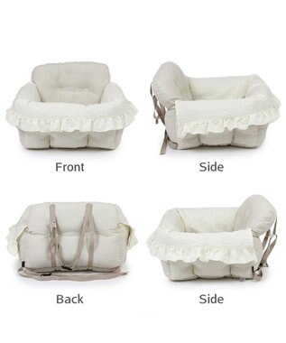 PET PARADISE ペットパラダイス ドライブカドラー 《お花生地》 小型犬 多頭用 L お花