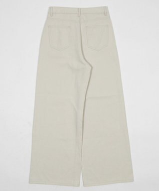 WEGO ウォッシュドワイドパンツ ホワイトアイボリー