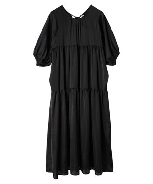 Green Parks armonia．ティアード切り替えワンピース Black