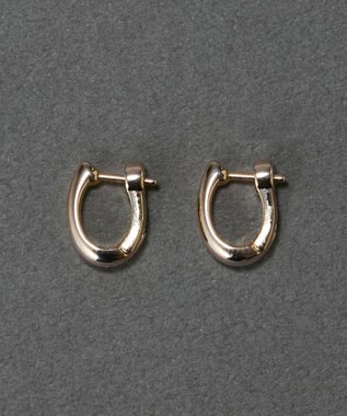 Phoebe 〈金属アレルギー対応〉スキニードロップフープワンタッチピアス　シャンパンゴールド/ニッケルフリー シャンパンゴールド