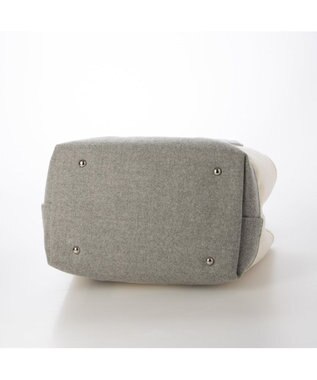 UNBILLION カシュカシュ cachechche / メルトン風パーテーショントート グレーミックス