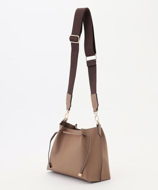 ANY タックショルダーバッグ モカ