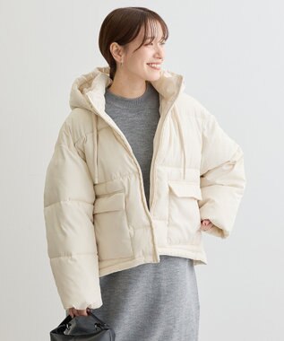 Green Parks 撥水加工ライトファイバーブルゾン Ecru