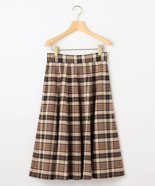 組曲 【WEB限定カラーあり】ウールライクストレッチ フレアスカート ベージュ系3