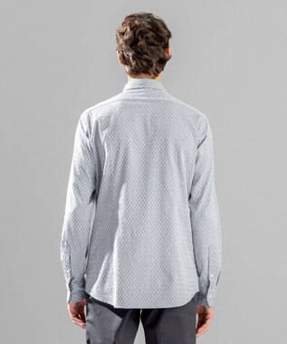 JOSEPH HOMME アロージャガードストレッチ　レギュラーカラーシャツ ライトグレー系
