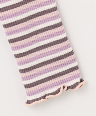 ANY KIDS リボン テレコボーダー Ｔシャツ ピンク系