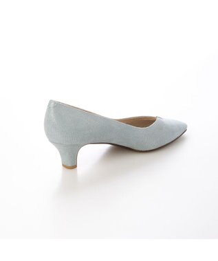 Riz raffinee <Riz raffinee>Vカットリザードプリントパンプス ライトブルーカタオシ