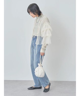 Green Parks ・ＥＬＥＮＣＡＲＥ　ＤＵＥ　２ｗａｙチュールブラウス Ivory