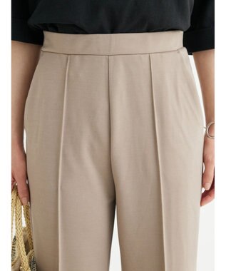 Green Parks らくスレストレートパンツ Gray Beige