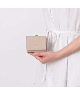 LANVIN en Bleu リュクサンブール 口金二つ折り財布 オールドローズ