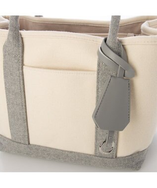 UNBILLION カシュカシュ cachechche / メルトン風パーテーショントート グレーミックス