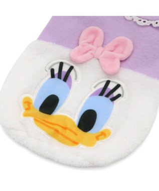 PET PARADISE ディズニー デイジーダック 顔 ふわ トレーナー 小型犬 パープル