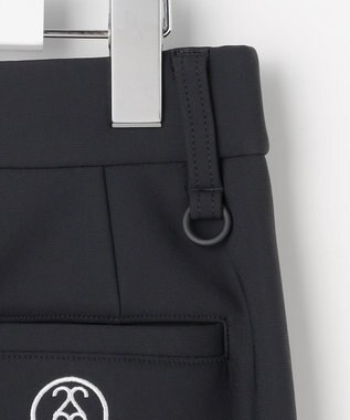 23区GOLF 【WOMEN】トリコットボンディングテーパードパンツ ブラック系