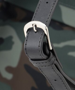 Y'SACCS ナイロン牛革リュック カーキ