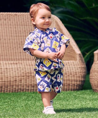 MIKI HOUSE HOT BISCUITS 【ミキハウス】【80-150cm】甚平スーツ