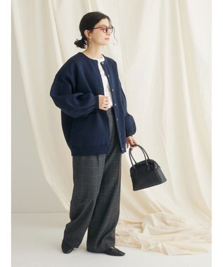 CRAFT STANDARD BOUTIQUE センタープレスチェックパンツ Check Black