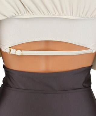 San-ai Resort（三愛水着楽園） 【SALE】ワコール定番商品カップ使用GHIカップの大きなお胸に対応【グラマラスフィット】ワイヤー水着　9D-M　【San-ai Resort（サンアイリゾート）】 ホワイト×ブラウン