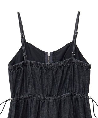 Green Parks ・ＳＵＧＡＲ　ＳＰＯＯＮ　デニムコルセットキャミワンピ Black
