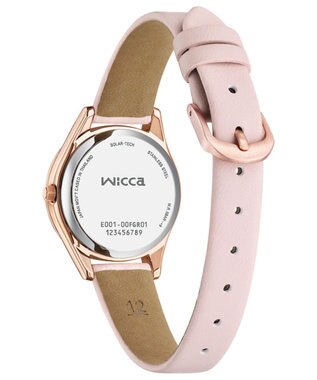 CITIZEN 【電池交換不要 ソーラーテックウオッチ】wicca「ACTIVE LINE」KH3-762-10 ピンクゴールド ピンクベージュ ピンクゴールド