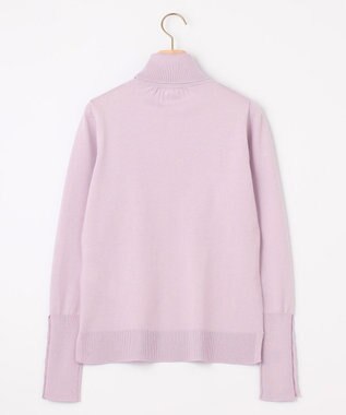 組曲 ルーズフィットタートル ニット ライラック系