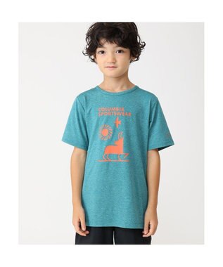 Columbia Columbia/ 【KIDS】テックトレイルショートスリーブグラフィックシャツ /コロンビア River Blue Heather、 Explore Outdoors