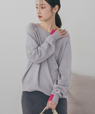 AMERICAN HOLIC バイパチラグランニットプルオーバー