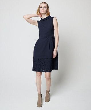TOCCA 【洗える】STYLE ICON ドレス ネイビー系