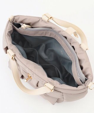 LA BAGAGERIE パデットブロック2WAYミニトート グレージュ