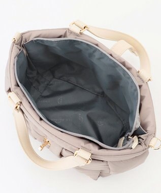 LA BAGAGERIE パデットブロック2WAYミニトート グレージュ