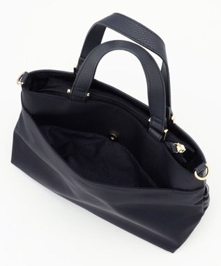 LA BAGAGERIE コンビ2WAYトートバッグ Sサイズ ネイビー