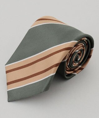 【日本製】シルク ネクタイ_ストライプ