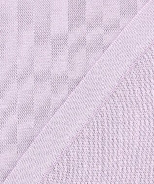 J.PRESS LADIES L 【洗える】COTTON POLYESTER 袖ボタン ニット ラベンダー系