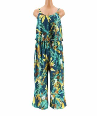 San-ai Resort（三愛水着楽園） 【Coral veil】Lily Garden　ガウチョ 3点セット 9号/11号 グリーン