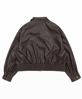 WEGO PUショートジャケット ブラウン