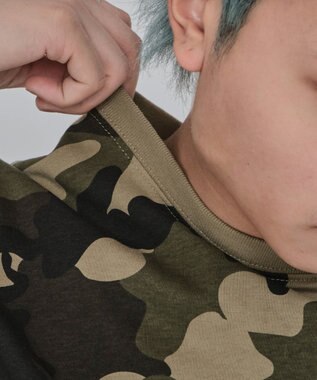 WEGO 【ユニセックス着用ITEM/MLサイズ展開】カモフラグラフィックT（SS） グリーン