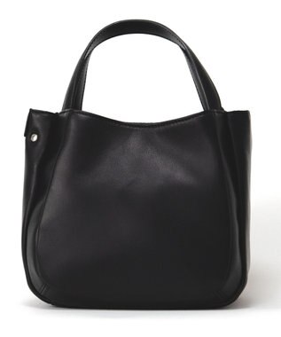 Y'SACCS イタリアンシープ 2wayラウンドトート ブラック