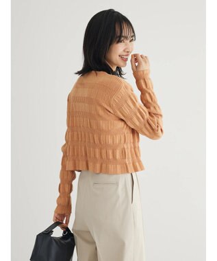 Green Parks ・ＡＮＤ　ＳＥＡＲＣＨ　ラメランダムリブカーディガン Orange