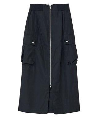 Green Parks ・ＳＵＧＡＲ　ＳＰＯＯＮ　ミリタリーＩラインスカート Black