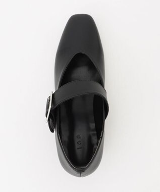 ICB スクエアトゥパンプス ブラック系