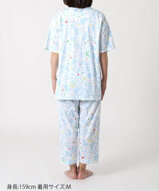 tsumori chisato SLEEP ツモリチサト パジャマ 5分袖 半袖 8分丈 レディース UDT166 /ワコール サックス