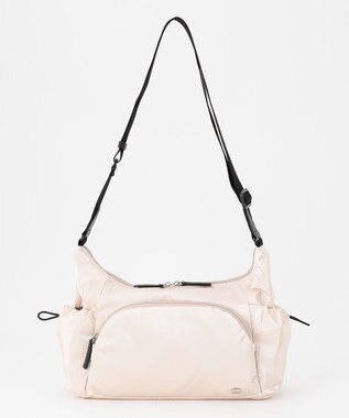 LA BAGAGERIE メタリックドロストポケット　ショルダーバッグ アイボリー