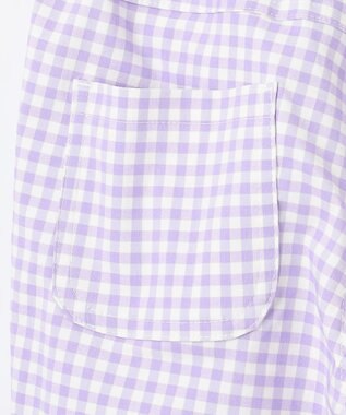 ANY KIDS ひんやりクール ギンガムパンツ ラベンダー×ギンガム