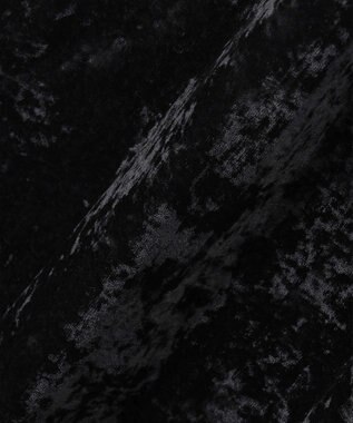 ICB 【洗える】 シアーベルベット キャミソールワンピース ブラック系