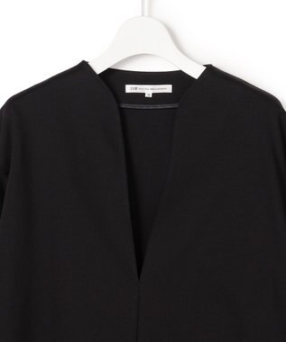 23区 S 【先行予約】コンパクトツイル Vネック カットソー ブラック系