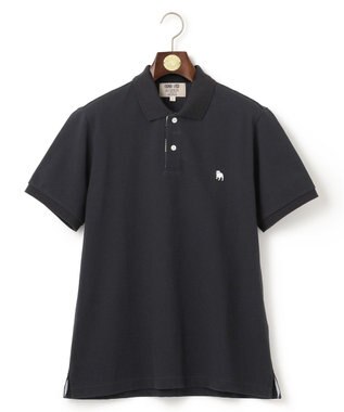 J.PRESS MEN 【大人気 / 10色展開】バックブル カノコレジメン ポロシャツ ブラック系