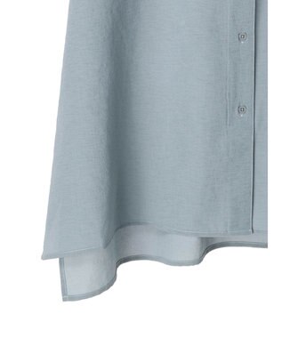 earth music&ecology 配色ステッチＢＩＧシャツ Gray