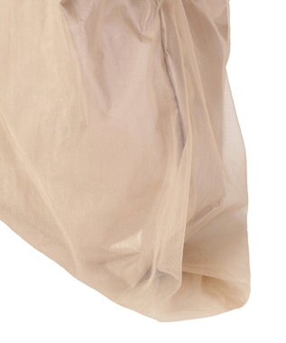 Green Parks チュールレイヤードポケッタブルバッグ Beige