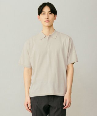 UNFILO MENS アラエルアンチピリングニット ポロ アイボリー